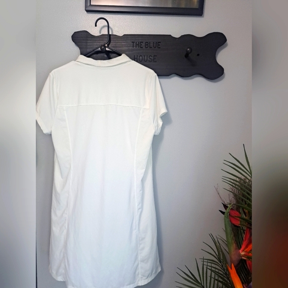 IDEOLOGY Womens White Collared Short Sleeve Shift Dress Size Large - Picture 8 of 9